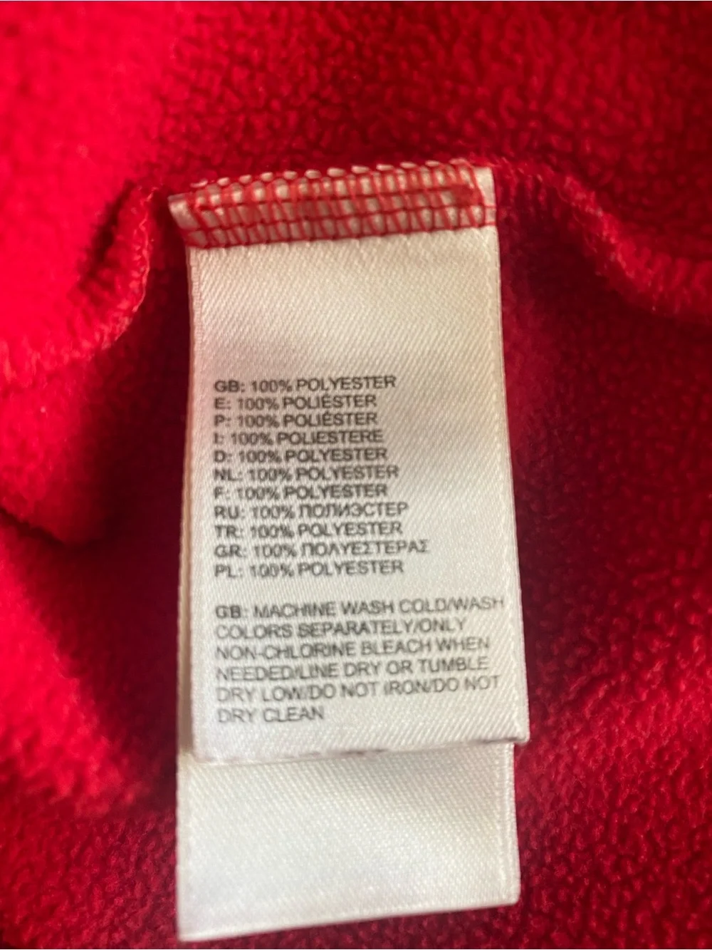 The North Face Red Hoodie with Black Logo